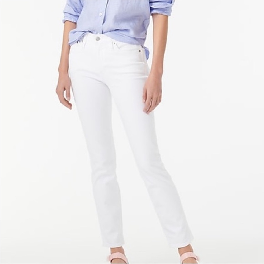 J. Crew Matchstick Straight White Jeans, size 29
